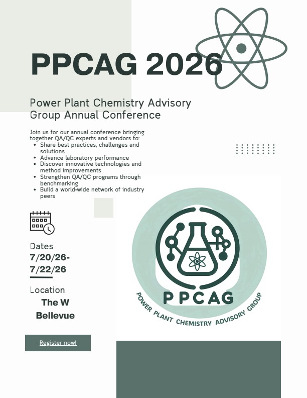 Information flyer for annual PPCAG meeting being held in Bellevue, WA.